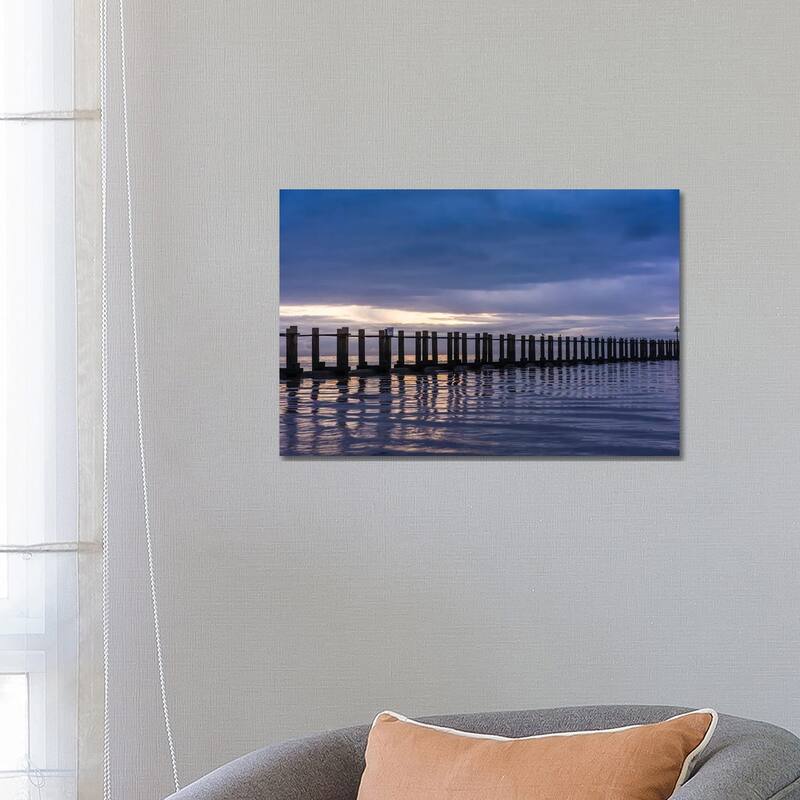 iCanvas "Blue Boom, PreDawn Shoeburyness" by Colin Kemp Photography Canvas Print Bed Bath